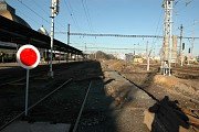 Najížděcí rampa a rekonstrukce sudých kolejí v Plzni 15. 4. 2013