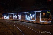 Vánoční  tramvaj v Plzni