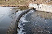 Špitálský rybník v Nepomuku - vodní přepad