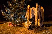Vánoční dekorace v Kařezu