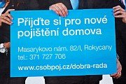 Billboard ČSOB v Rokycanech 7. 6. 2015