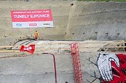 Prorážka jižního tunelu Ejpovice 10. 6. 2016