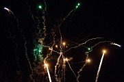 Novoroční ohňostroj ve Spáleném Poříčí 1. 1. 2018