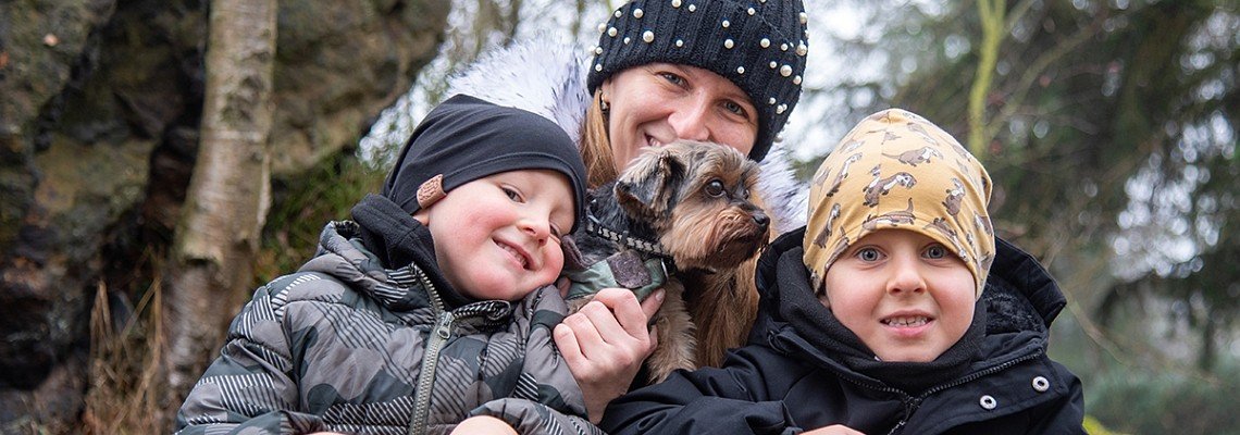 S vnoučky na procházce