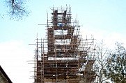 Kompletní oprava věže kadovského kostela 5. 8. 2014
