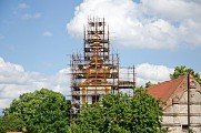 Kompletní oprava věže kadovského kostela 5. 8. 2014