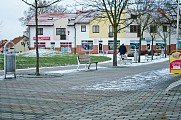 Město Stod - okolí náměstí ČSA 9. 2. 2015