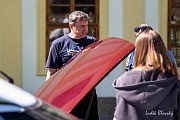 Skupinové fotografování, prohlídky vozů