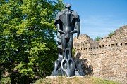 Prohlídka hradu, zámku a galerie Klenová, skupinové fotografování
