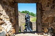 Prohlídka hradu, zámku a galerie Klenová, skupinové fotografování