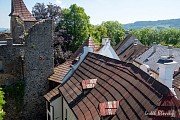 Prohlídka hradu, zámku a galerie Klenová, skupinové fotografování