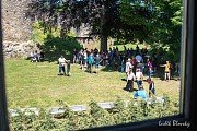 Prohlídka hradu, zámku a galerie Klenová, skupinové fotografování