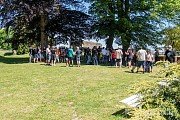 Prohlídka hradu, zámku a galerie Klenová, skupinové fotografování
