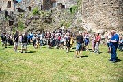 Prohlídka hradu, zámku a galerie Klenová, skupinové fotografování