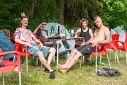Balení a závěrečné foto v neděli ráno